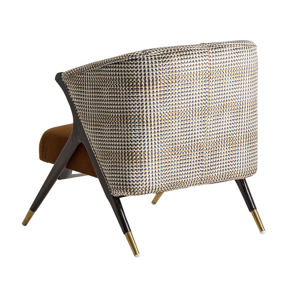 Armchairs - Armchair in ocher pine wood 73x83x80 cm - VICAL