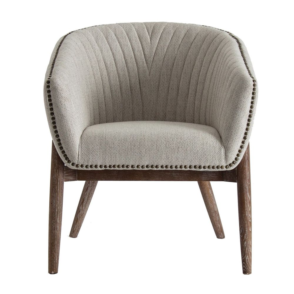 Chaises - Fauteuil en bois de sapin blanc 69x69x79 cm - VICAL