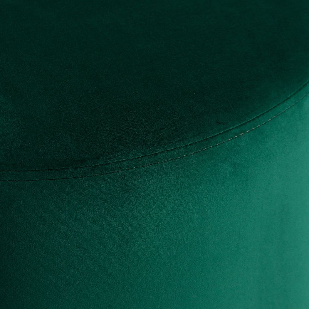 Repose-pieds - Repose- pied en velours vert 51x51x42 cm - VICAL