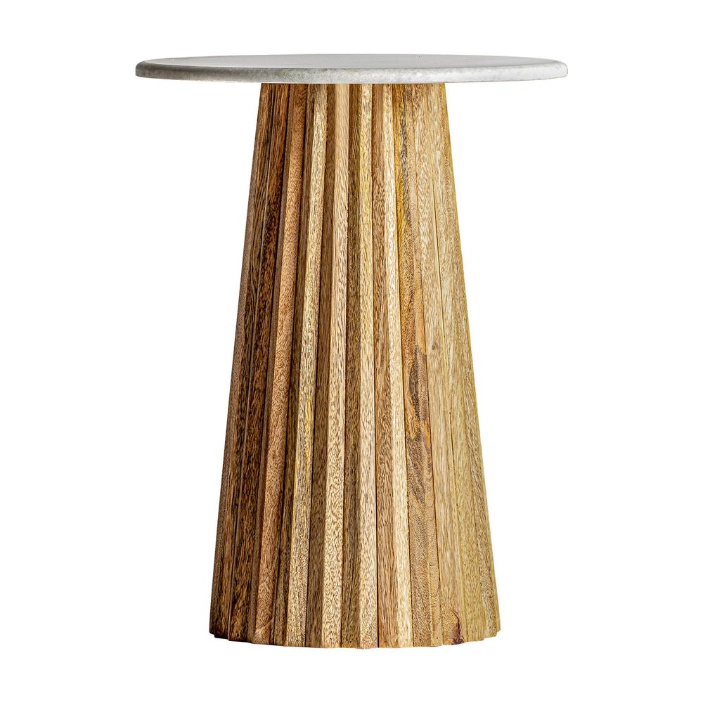 Autres tables - Table de bar en bois de mangue blanc 45x45x60 cm - VICAL