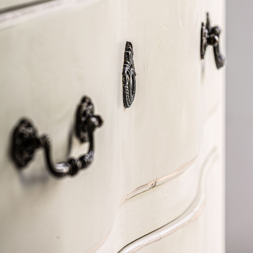 Chests of drawers - Off-white elm wood chest of drawers 100x45x90 cm - VICAL