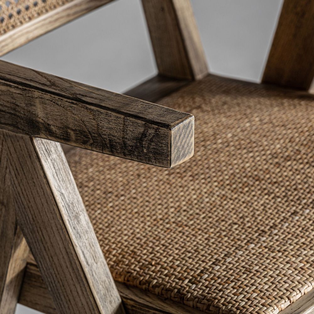 Chaises - Chaise en bois d´orme marron 57x59x85 cm - VICAL