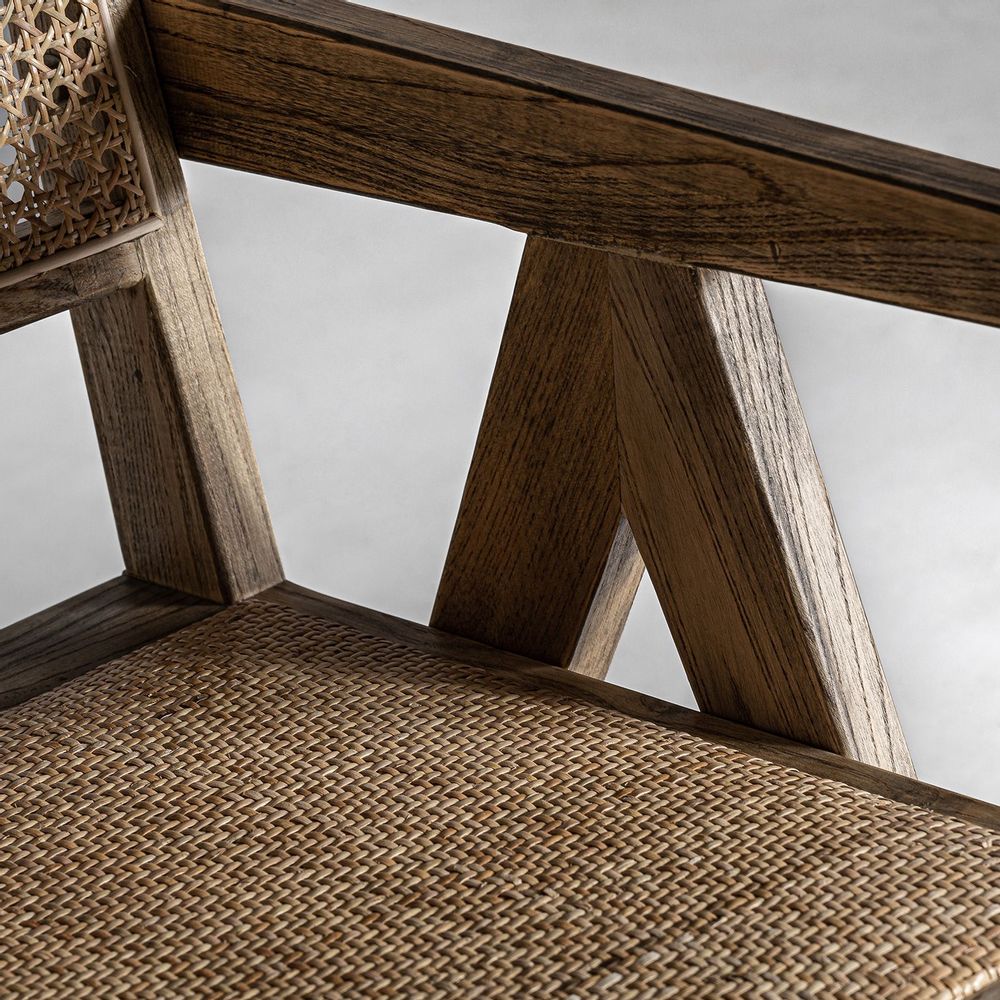 Chaises - Chaise en bois d´orme marron 57x59x85 cm - VICAL