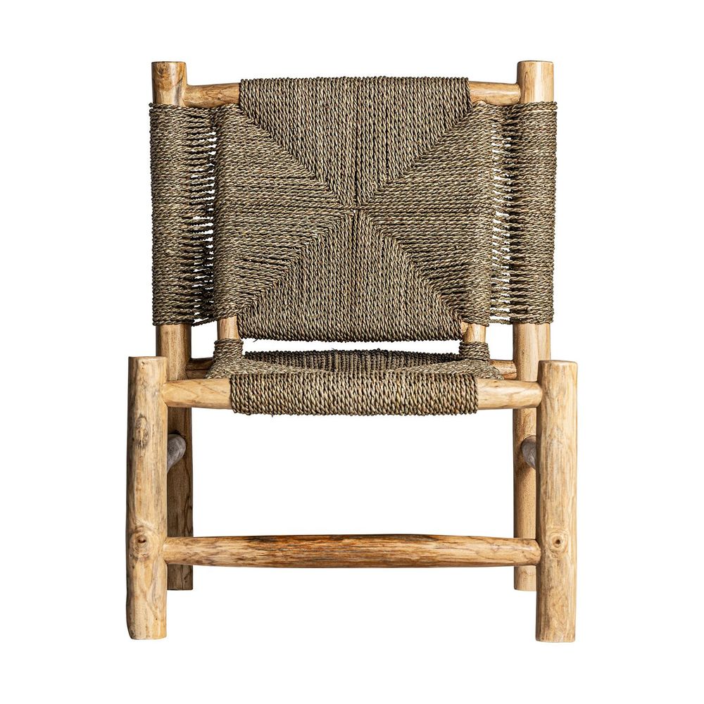 Armchairs - Brown raffia armchair 61x61x80 cm - VICAL