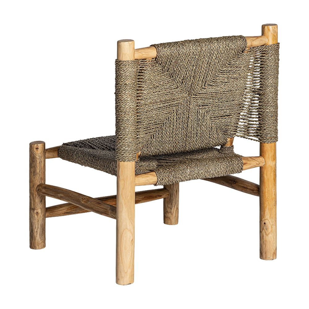 Armchairs - Brown raffia armchair 61x61x80 cm - VICAL