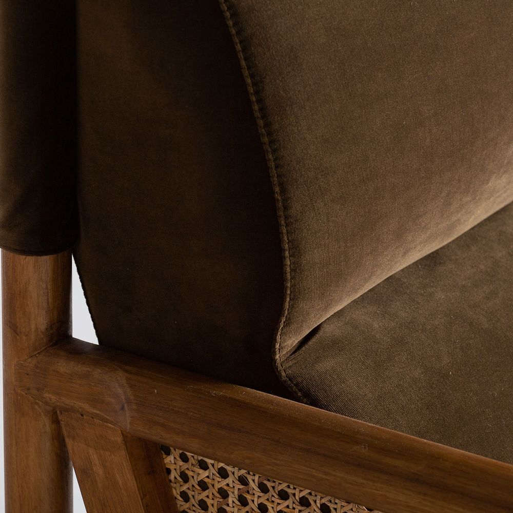 Armchairs - Camel rattan armchair 73x85x86 cm - VICAL