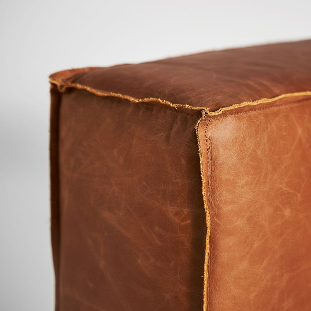 Sofas - Modular sofa in brown birch wood 24x83x54 cm - VICAL