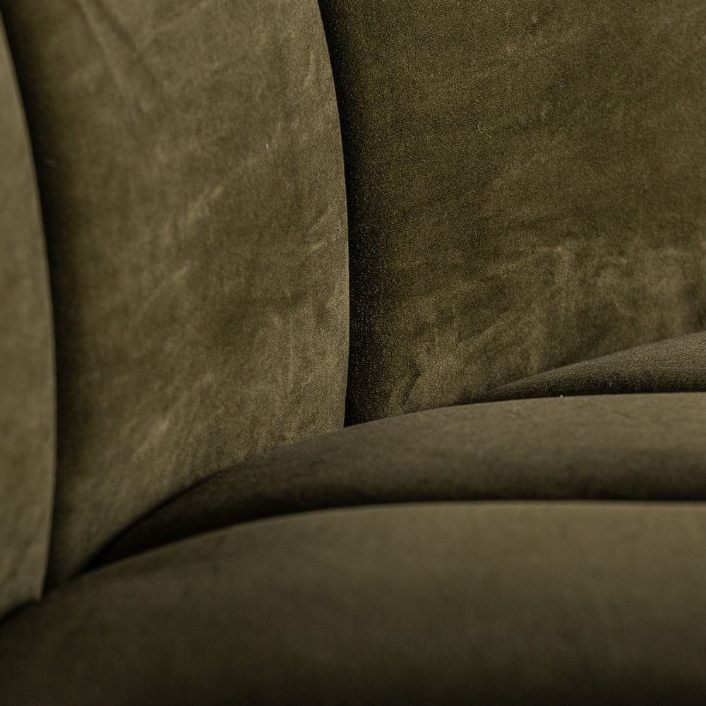 Sofas - Central sofa module in green velvet 120x76x87 cm - VICAL