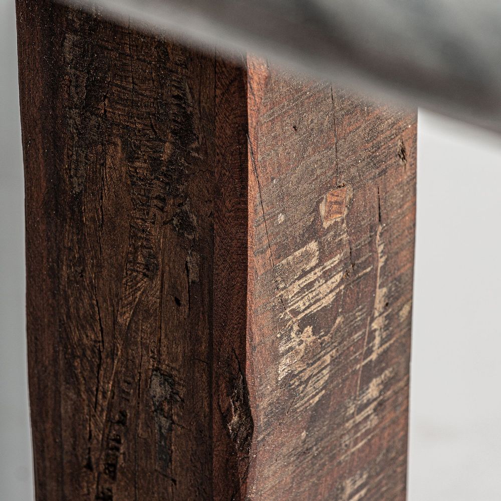 Other tables - Bar table in gray mango wood 70x70x77 cm - VICAL