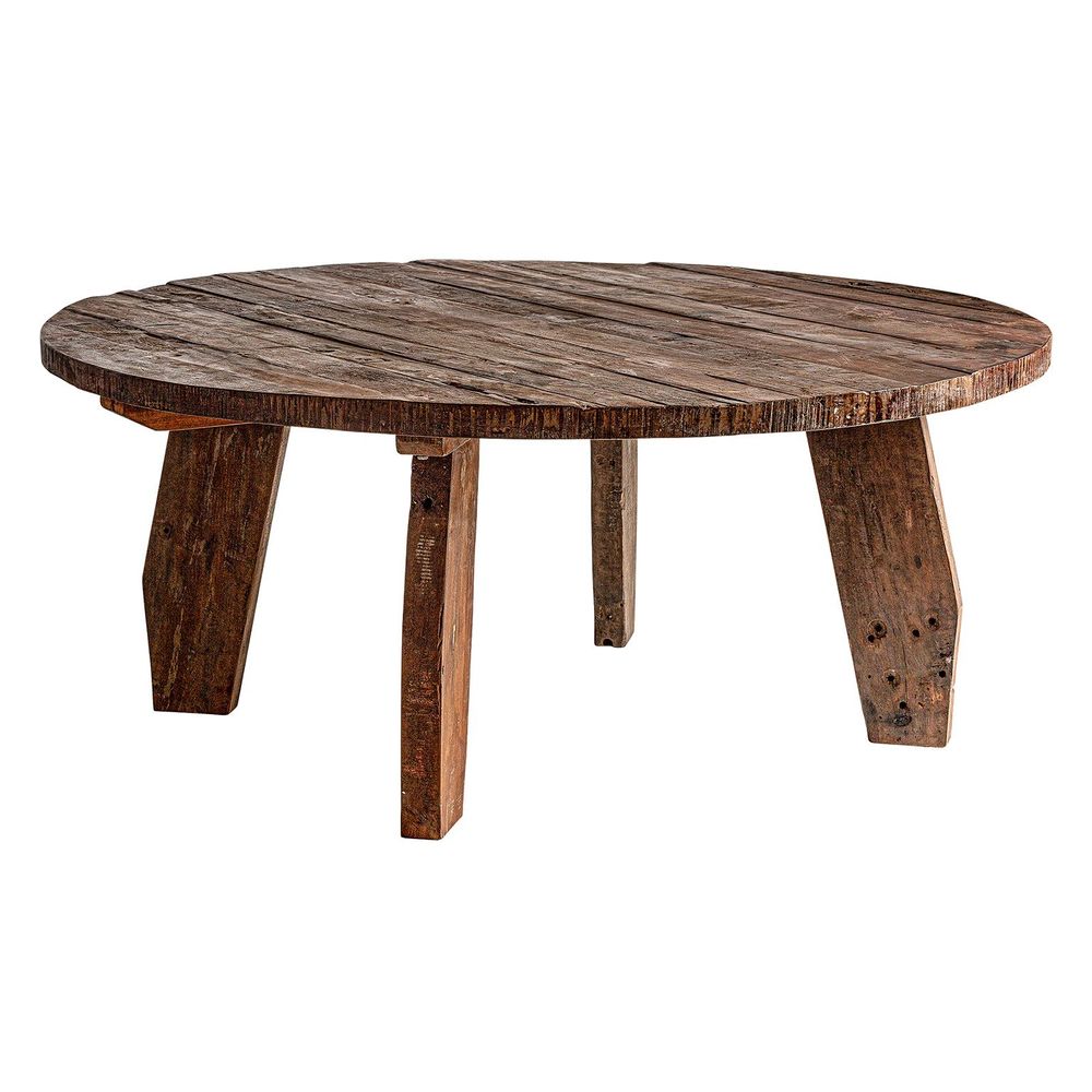 Tables Salle à Manger - Table salon en bois de mangue marron 160x160x76 cm - VICAL