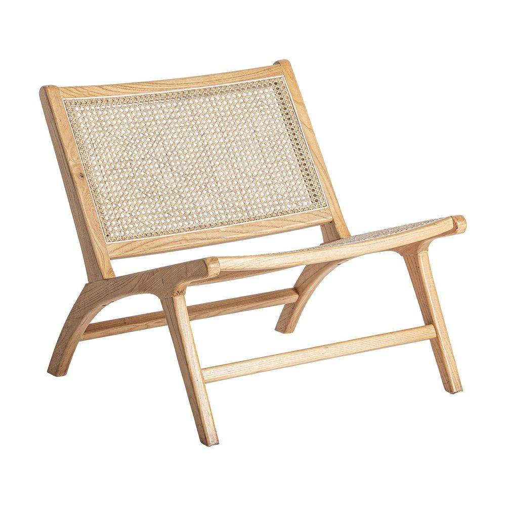 Armchairs - Brown birch wood armchair 65x80x68 cm - VICAL