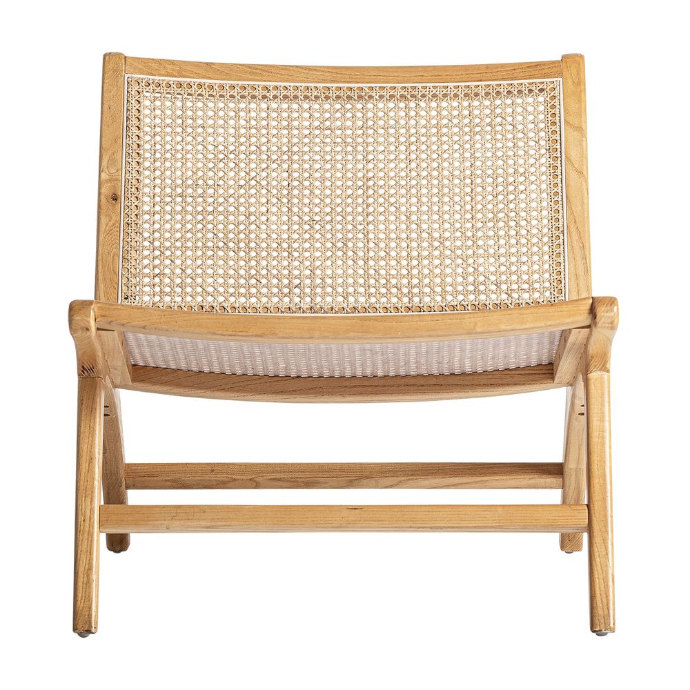 Armchairs - Brown birch wood armchair 65x80x68 cm - VICAL
