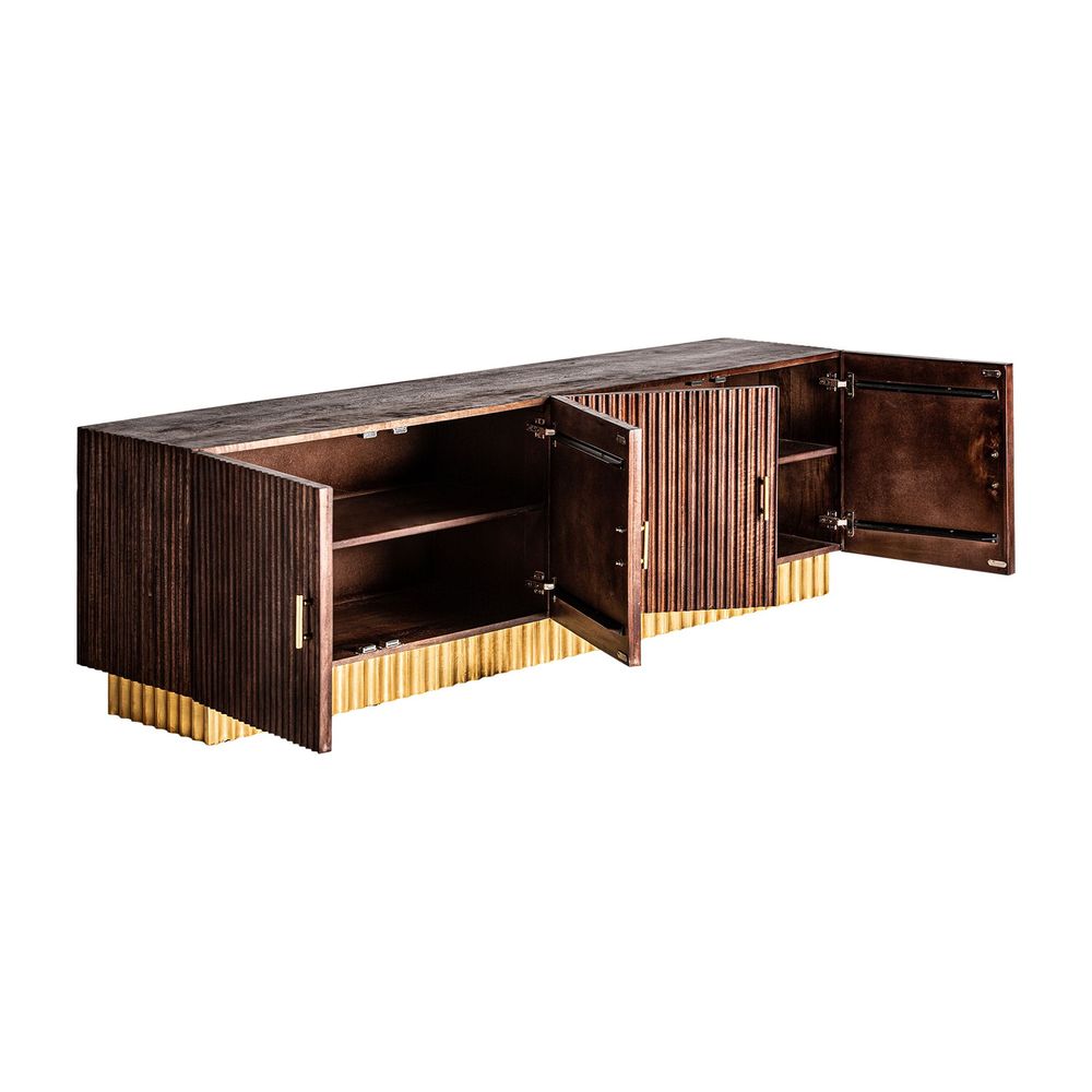 Meubles TV - Meuble tv en bois de mangue marron 200x42x62 cm - VICAL