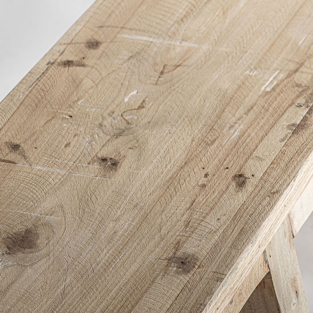 Bancs - Banc en bois de teck marron 182x37x47 cm - VICAL
