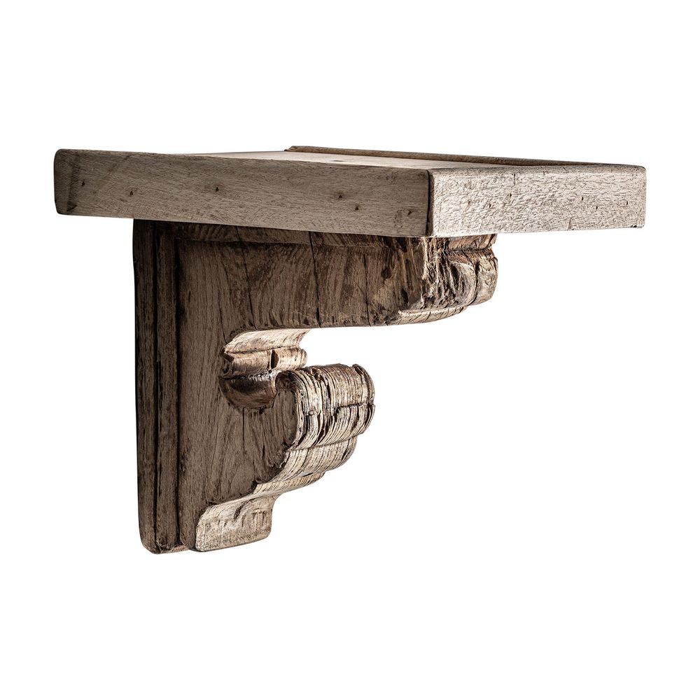 Shelves - Cream mango wood rack 42x26x34 cm - VICAL