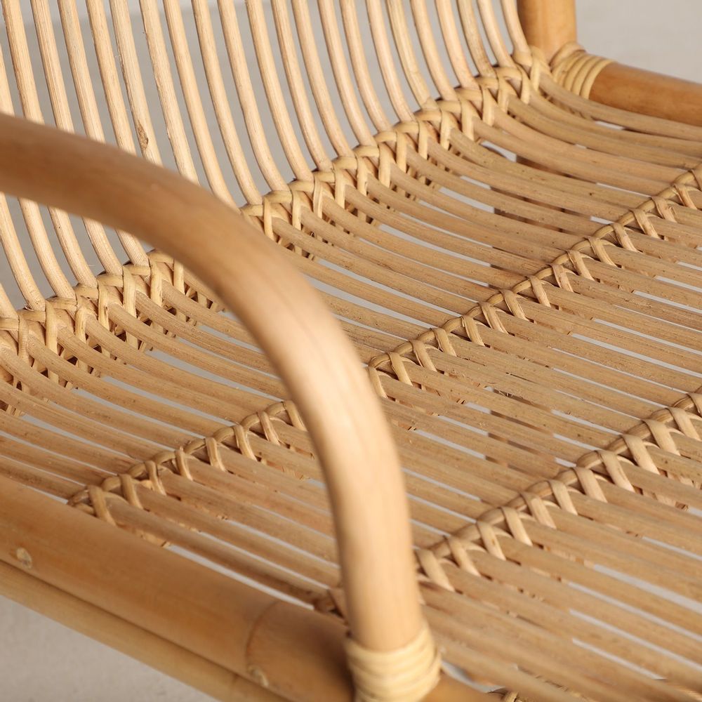 Chaises - Fauteuil en rotin marron 57x50x81 cm - VICAL