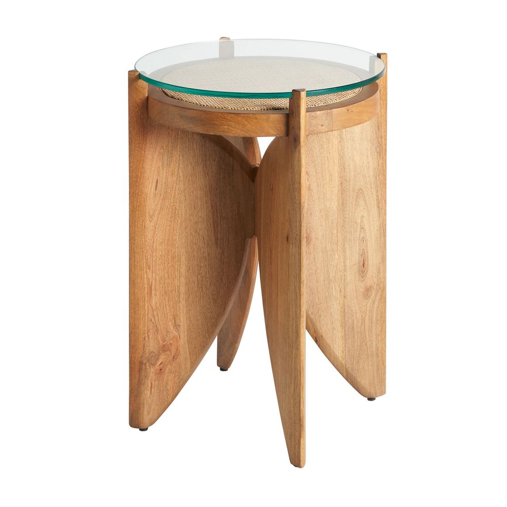 Other tables - Brown mango wood coffee table 47x47x61 cm - VICAL