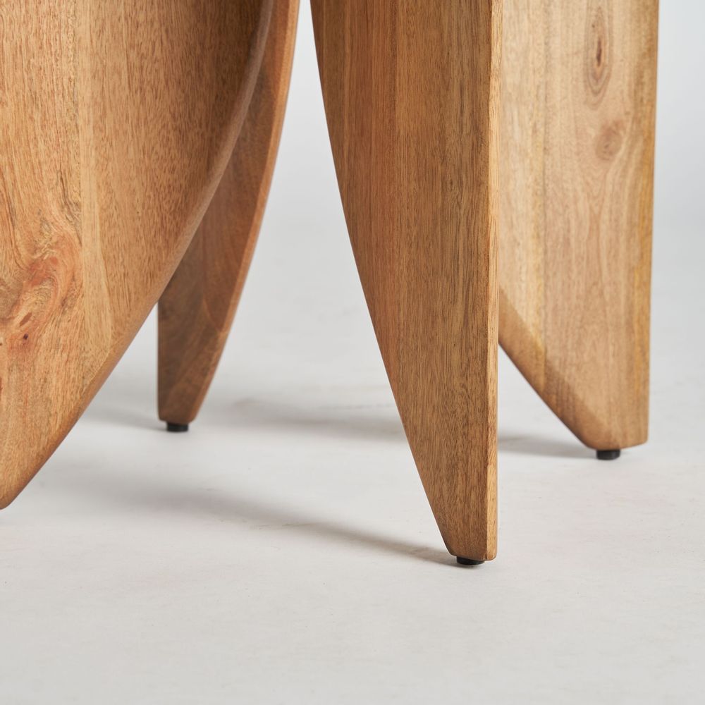 Other tables - Brown mango wood coffee table 47x47x61 cm - VICAL