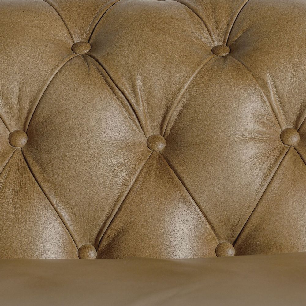 Canapés - Sofa en peau marron 268x82x75 cm - VICAL