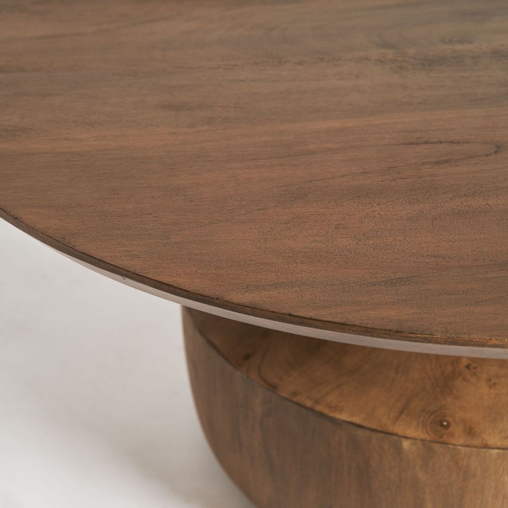 Tables basses - Table basse en bois de mangue marron 90x90x41 cm - VICAL
