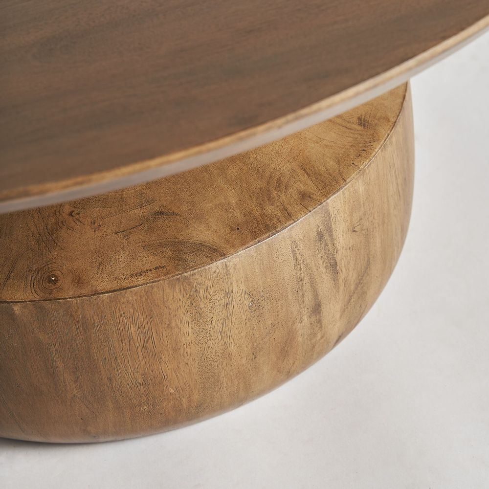 Tables basses - Table basse en bois de mangue marron 90x90x41 cm - VICAL
