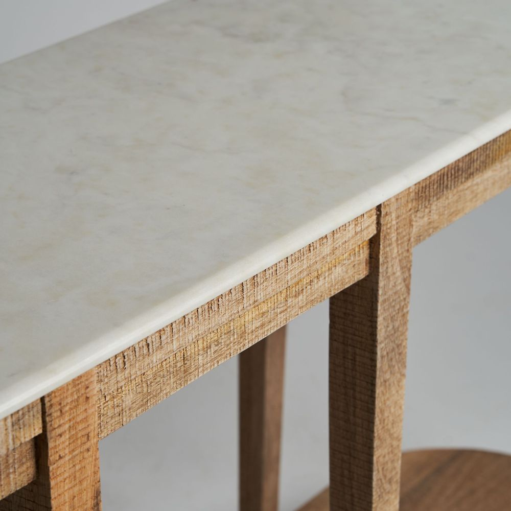 Consoles - Console en bois de mangue marron 140x42x81 cm - VICAL