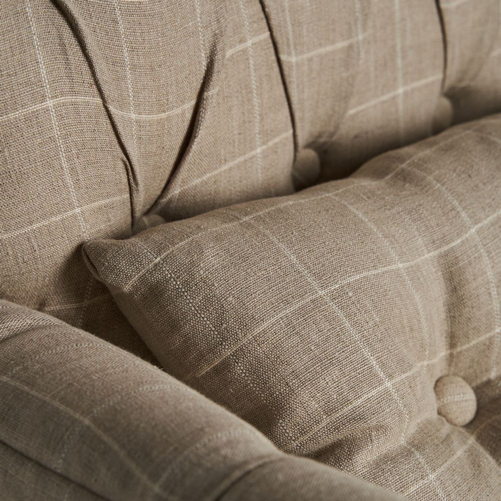 Armchairs - Beige mango wood armchair 73x80x95 cm - VICAL