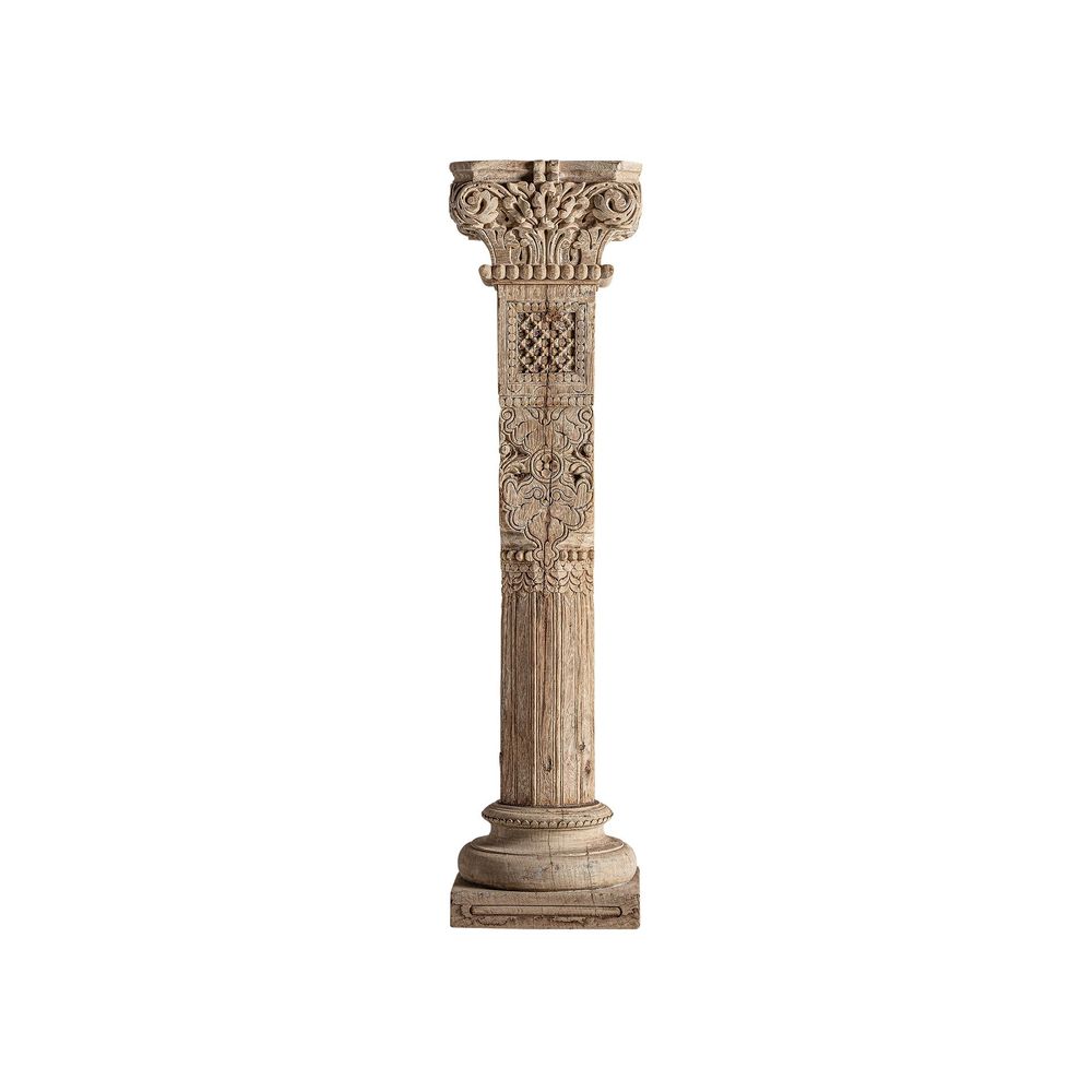 Objets de décoration - Colone en bois de teck marron 32x32x128 cm - VICAL