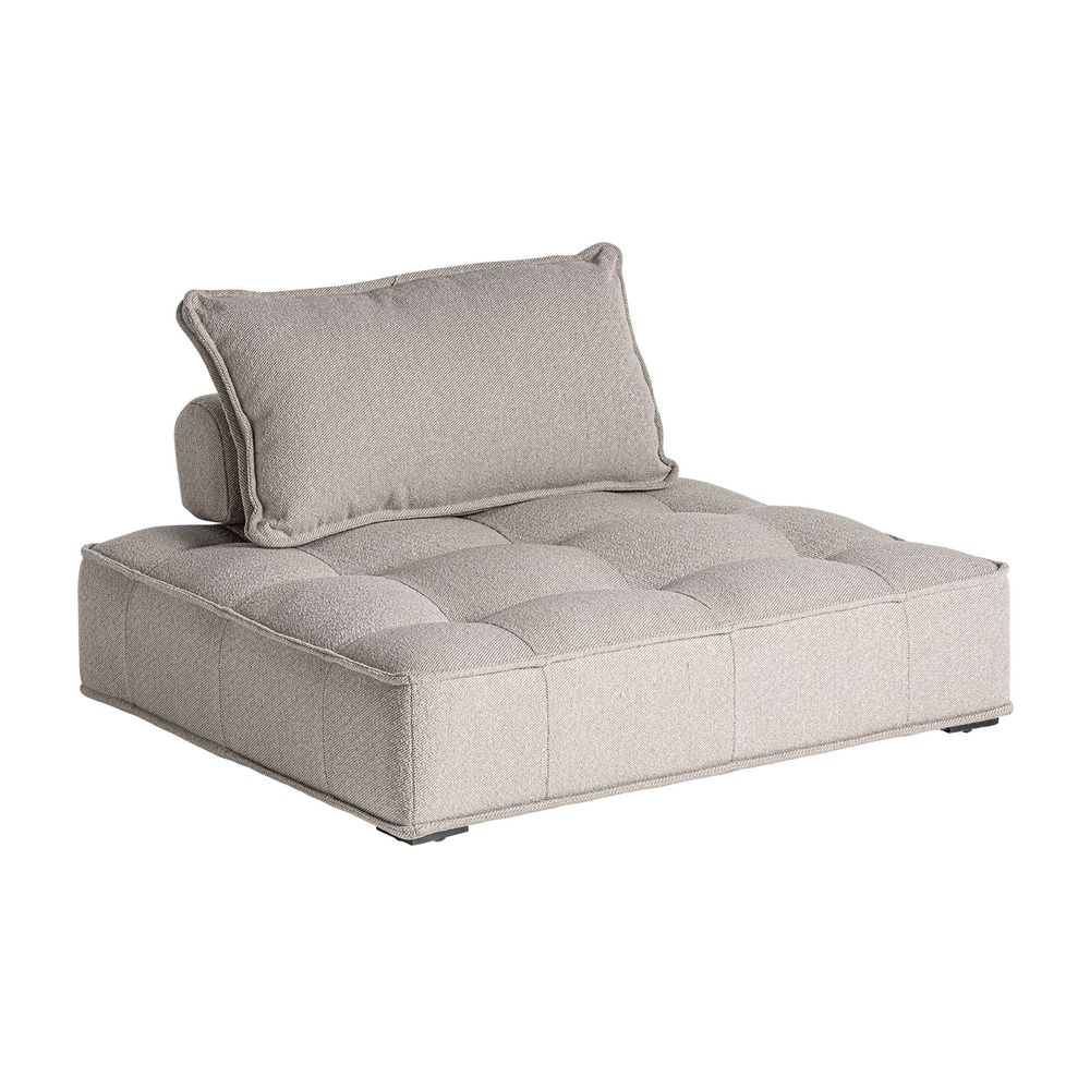 Sofas - Modular sofa in brown pine wood 120x120x78 cm - VICAL