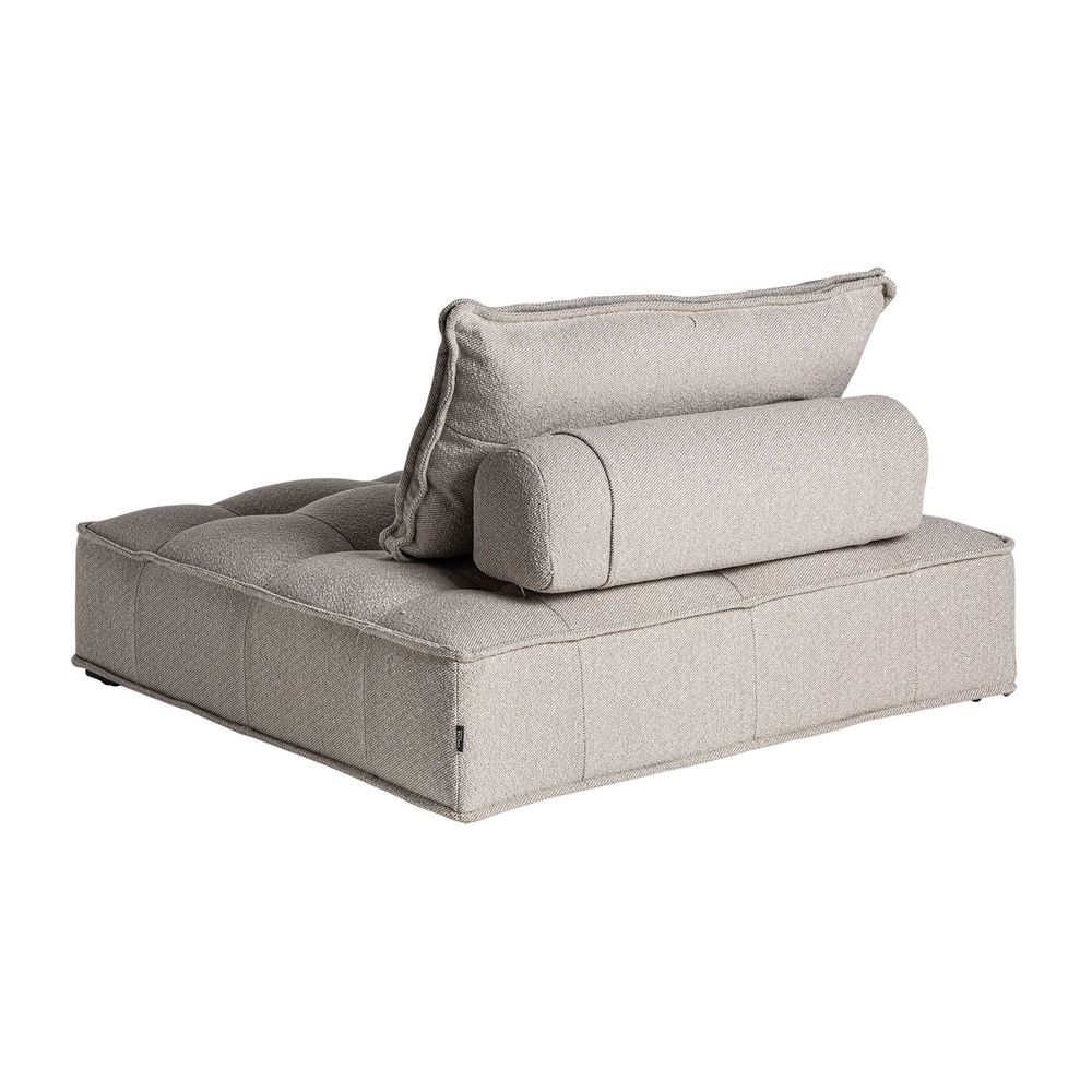 Sofas - Modular sofa in brown pine wood 120x120x78 cm - VICAL
