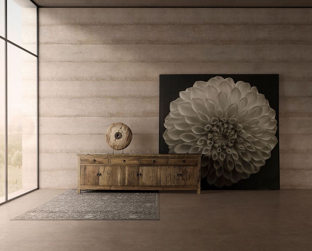 Sideboards - Brown elm wood sideboard 250x50x80 cm - VICAL