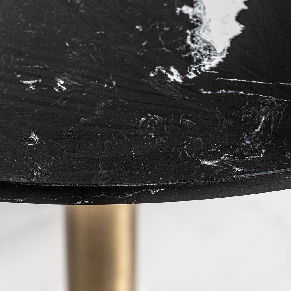 Other tables - Black porcelain tile bar table 90x90x76 cm - VICAL