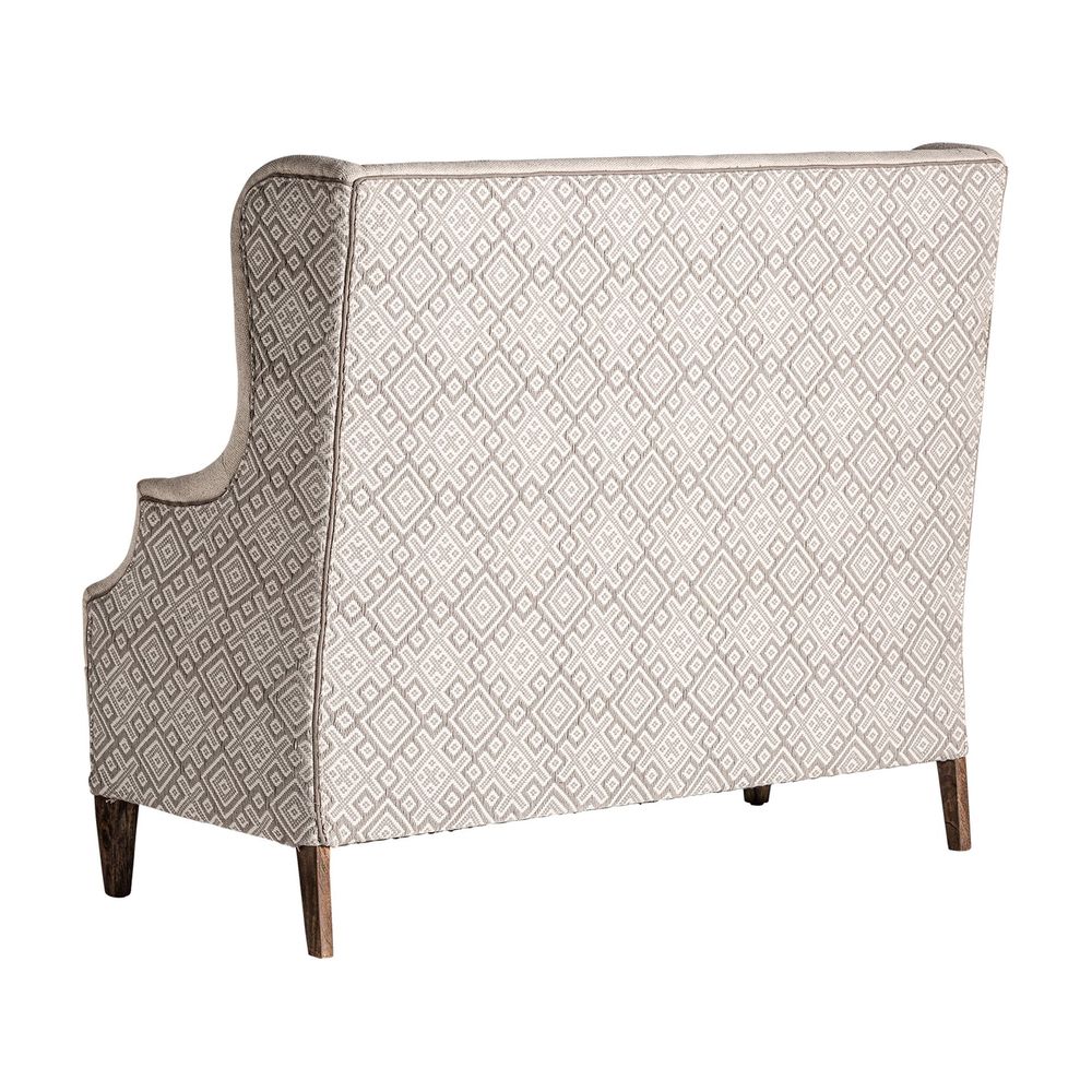 Other tables - Beige mango wood sofa 150x60x123 cm - VICAL