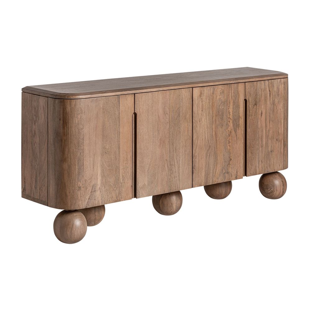 Buffets - Buffet en bois de mangue marron 180x40x81 cm - VICAL