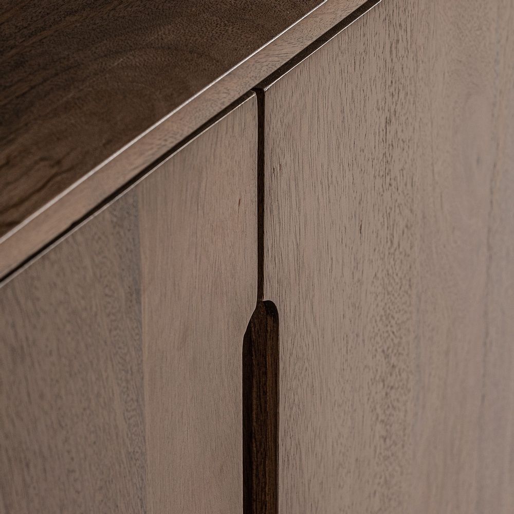 Buffets - Buffet en bois de mangue marron 180x40x81 cm - VICAL