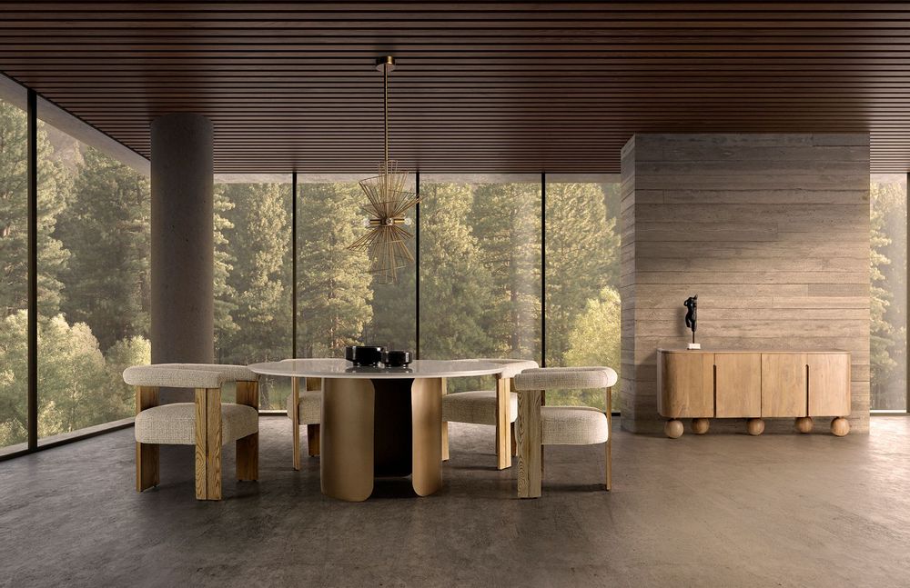 Buffets - Buffet en bois de mangue marron 180x40x81 cm - VICAL