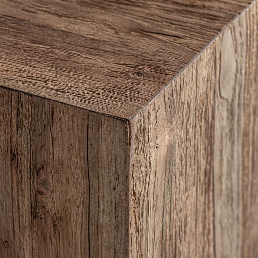 Autres tables - Table basse en bois de chemin de fer marron 35x35x81 cm - VICAL