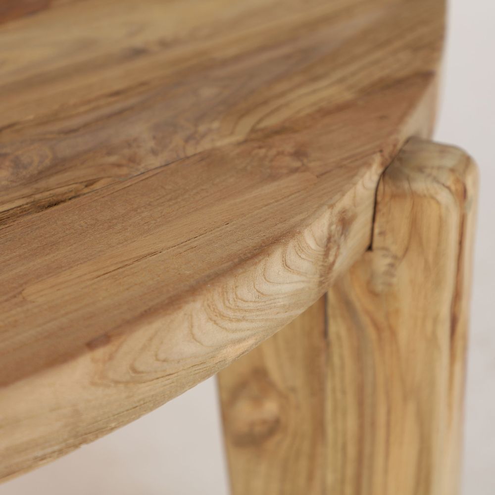 Coffee tables - Brown railway wood coffee table 107x107x46 cm - VICAL