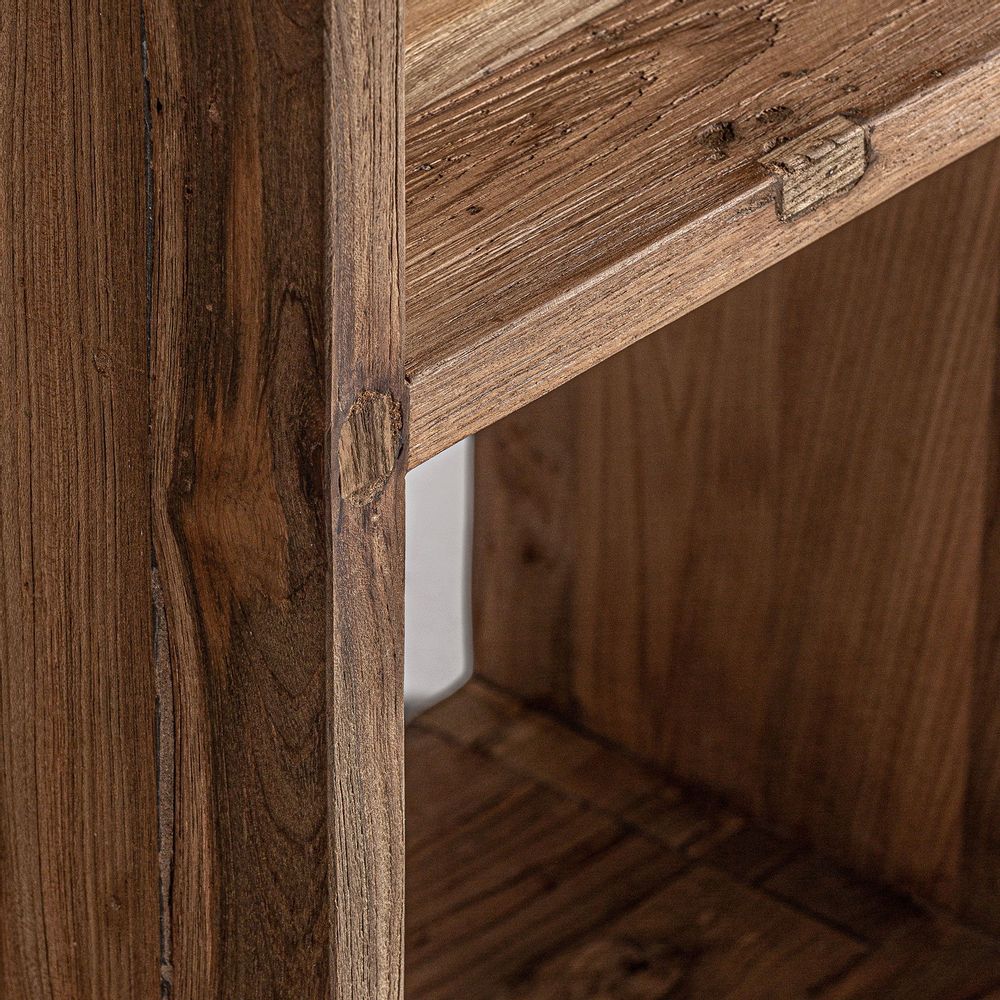 Shelves - Brown railway wooden shelf 100x40x150 cm - VICAL