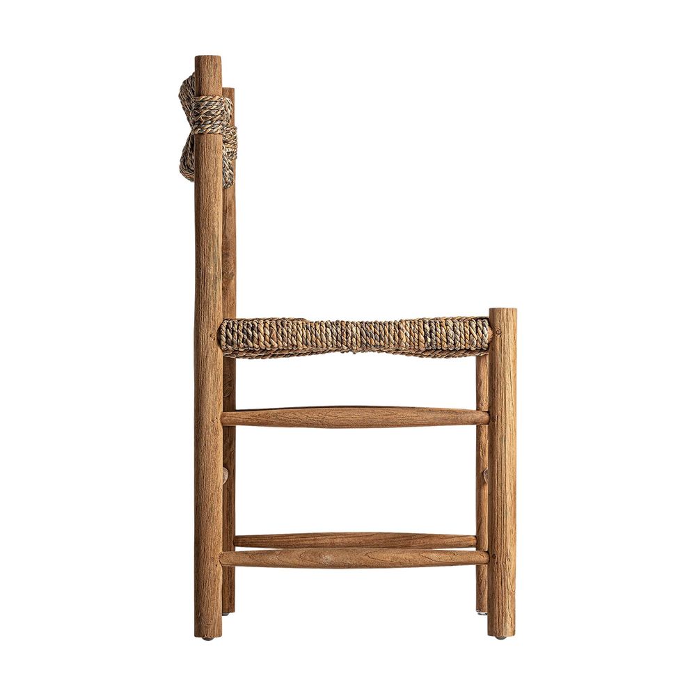 Chairs - Brown teak wood chair 47x47x84 cm - set of 2 - VICAL