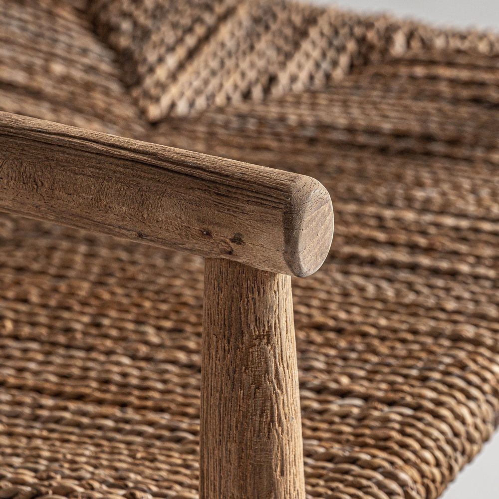 Chaises - Fauteuil en bois de teck marron 57x55x80 cm - VICAL