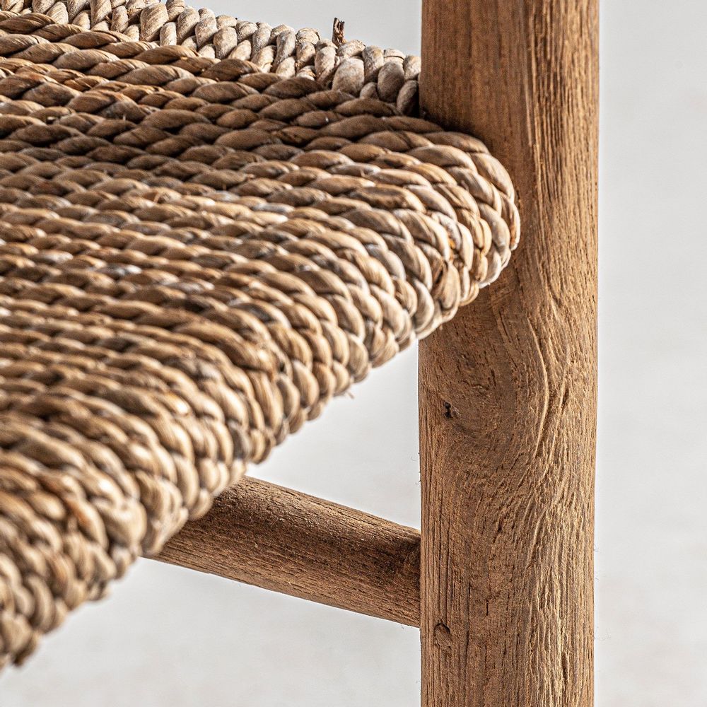 Chaises - Fauteuil en bois de teck marron 57x55x80 cm - VICAL