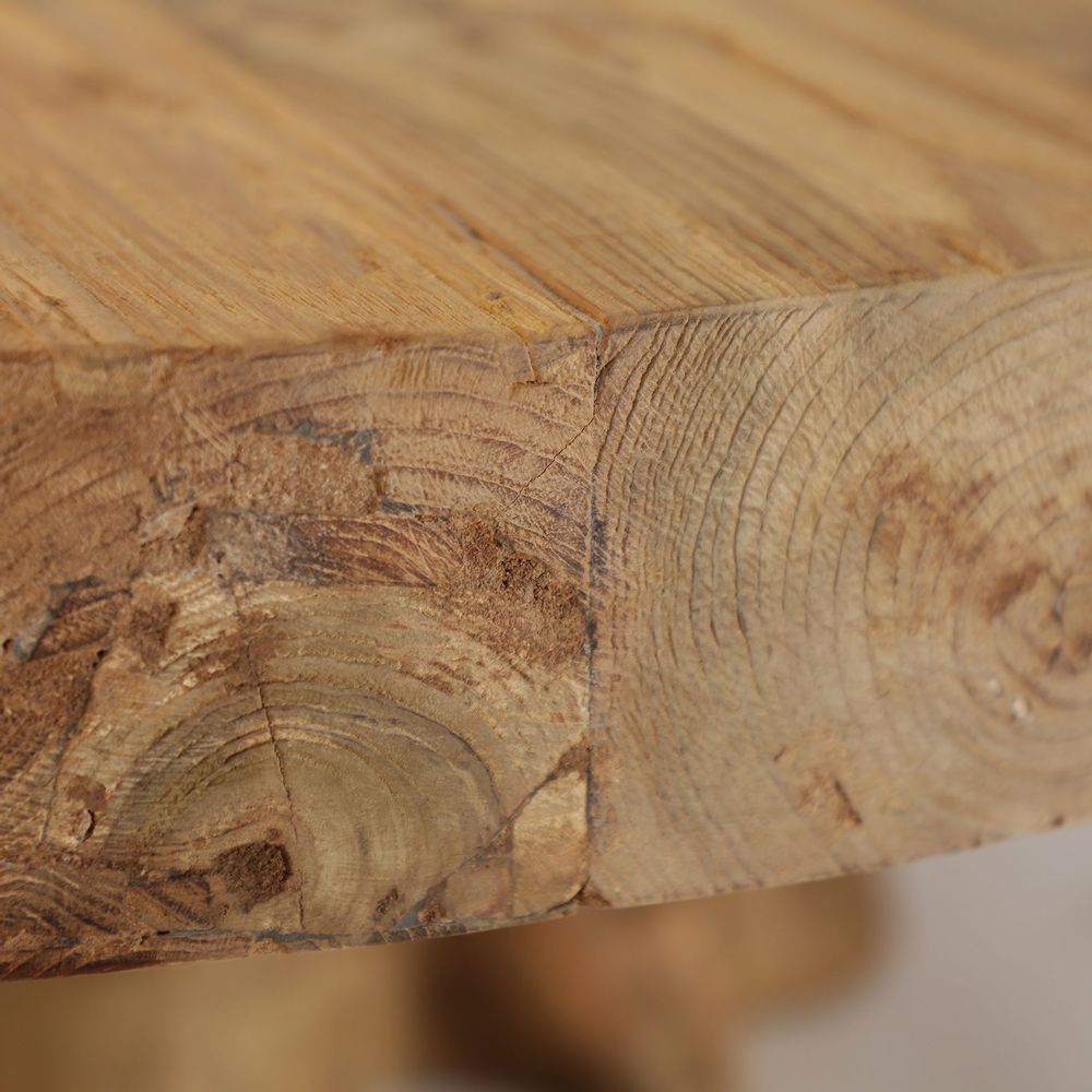 Tables basses - Table basse en bois de chemin de fer marron 90x90x30 cm - VICAL