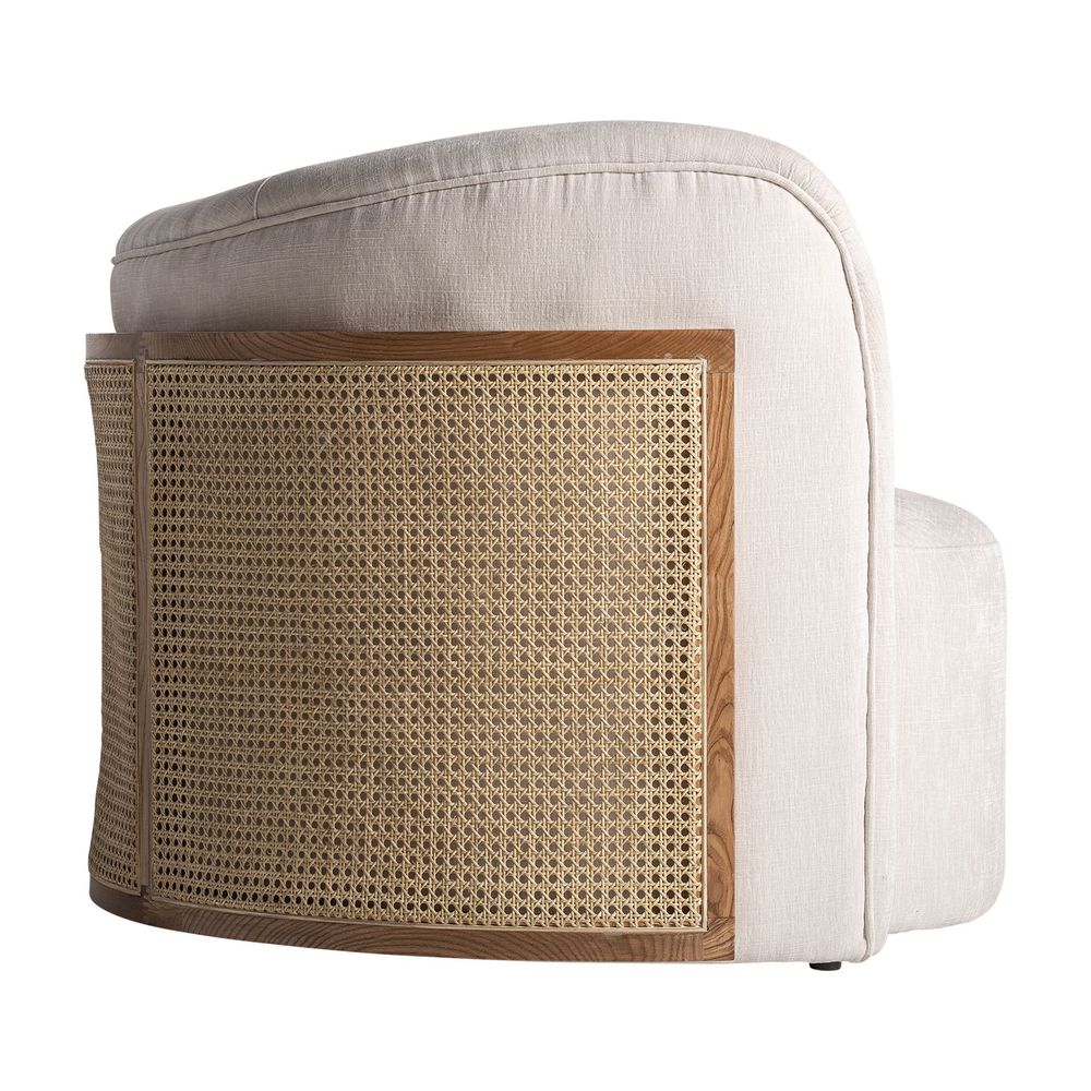 Armchairs - Off-white pine wood armchair 109x93x78 cm - VICAL