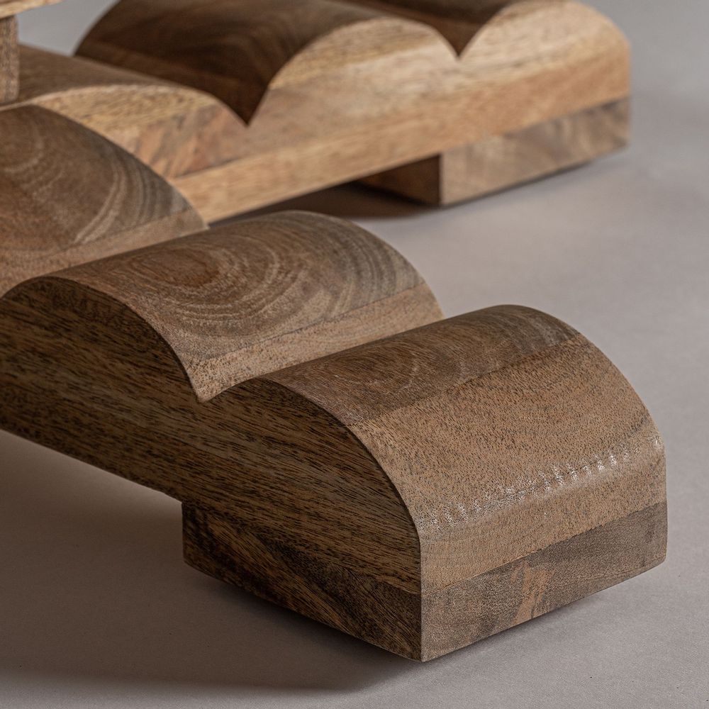 Tables Salle à Manger - Table salon en bois de mangue marron 130x130x77 cm - VICAL