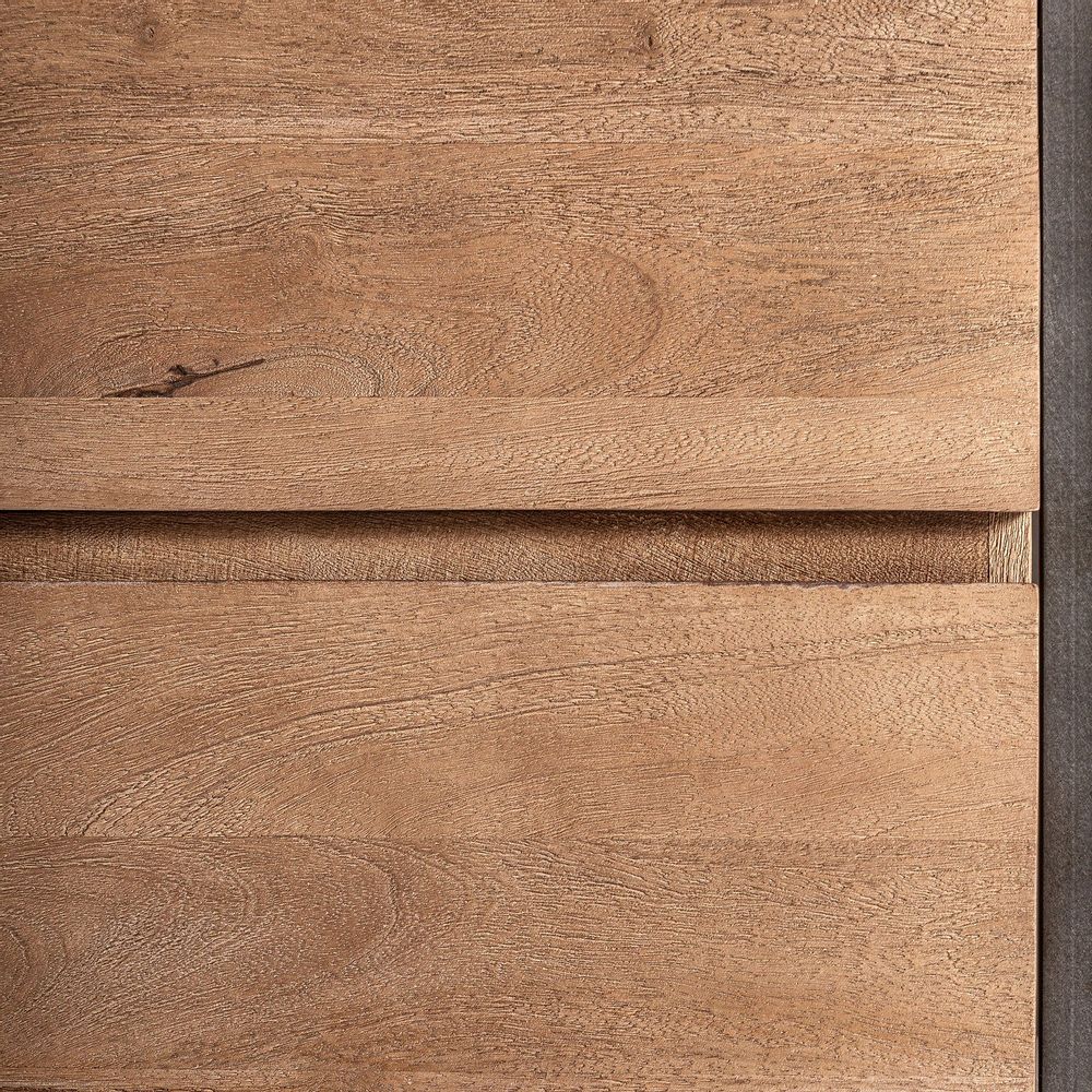 Desks - Light brown mango wood desk 150x60x75 cm - VICAL