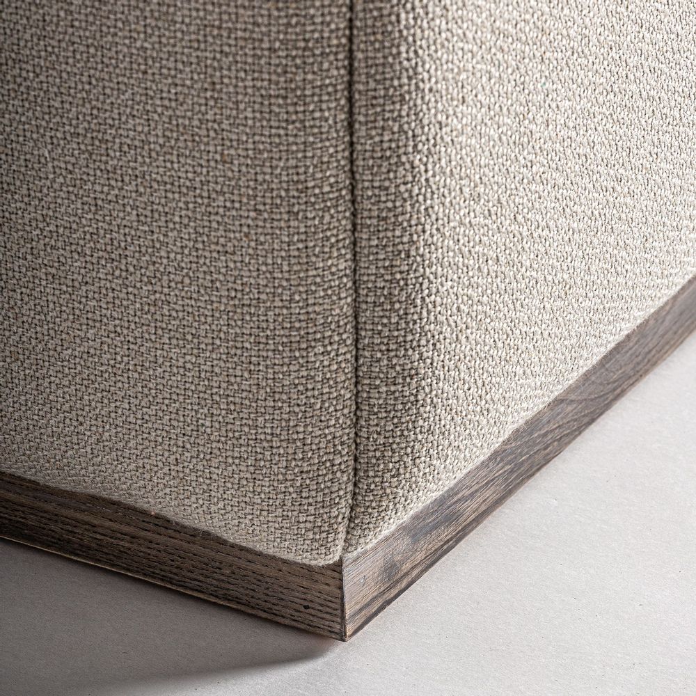 Sofas - Central sofa module in light brown pine wood 95x95x76 cm - VICAL