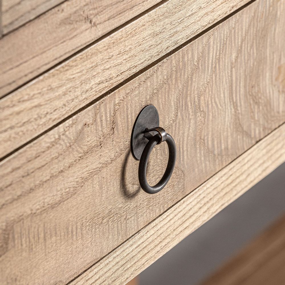 Wardrobe - Showcase in brown elm wood 200x45x225 cm - VICAL