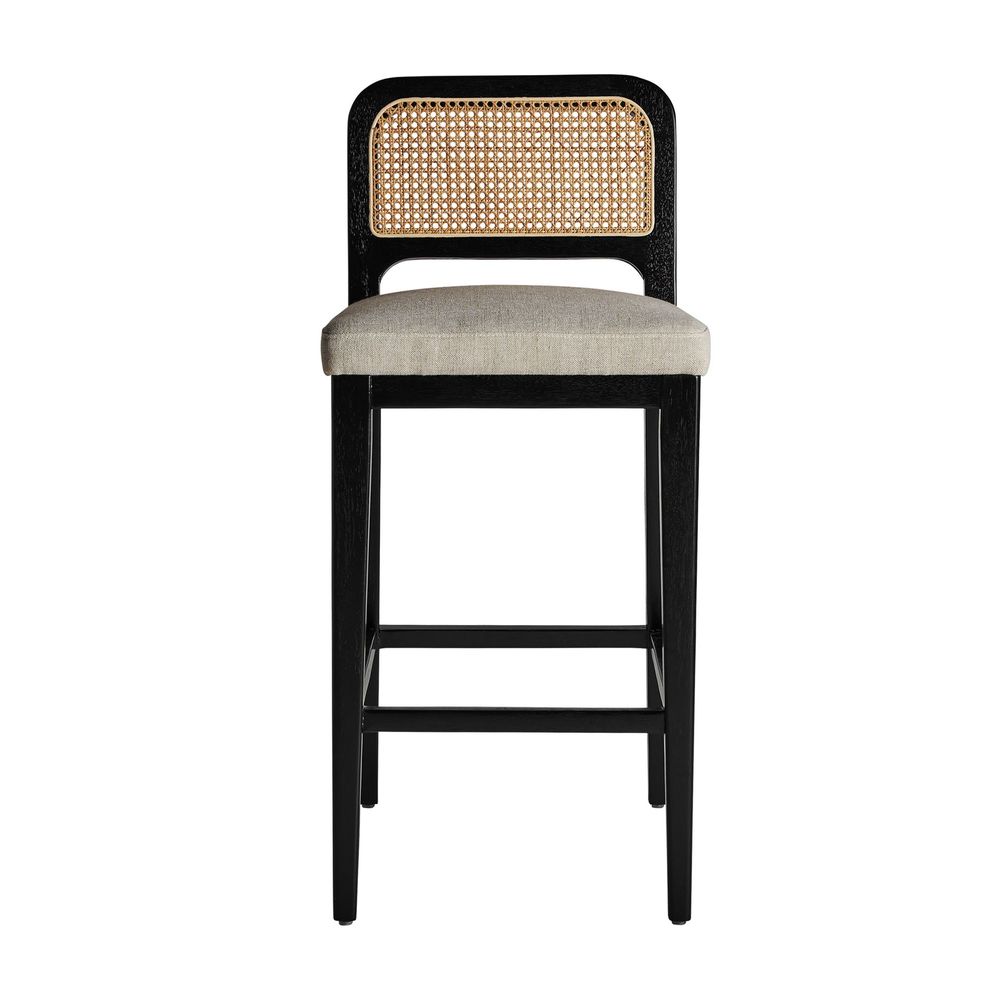 Tabourets - Tabouret en bois d´hévéa blanc 46x52x107 cm - VICAL
