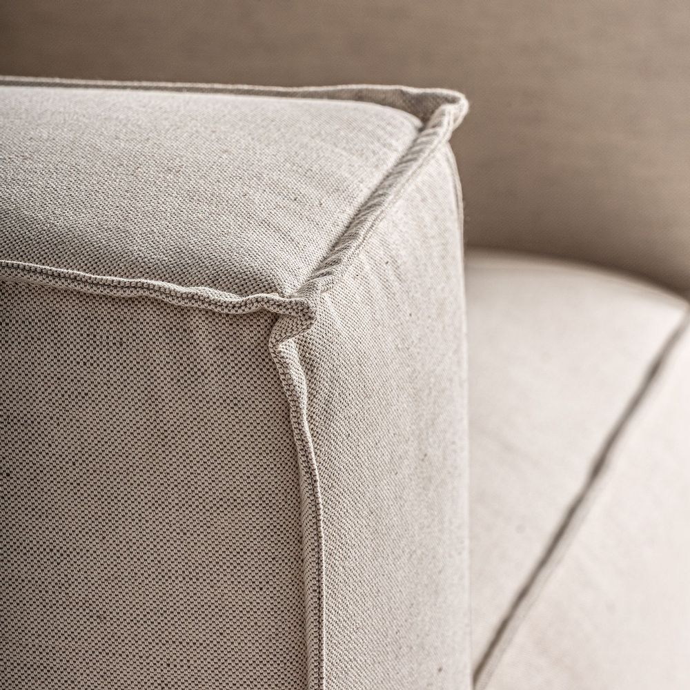 Armchairs - Off-white ash wood armchair 118x98x68 cm - VICAL
